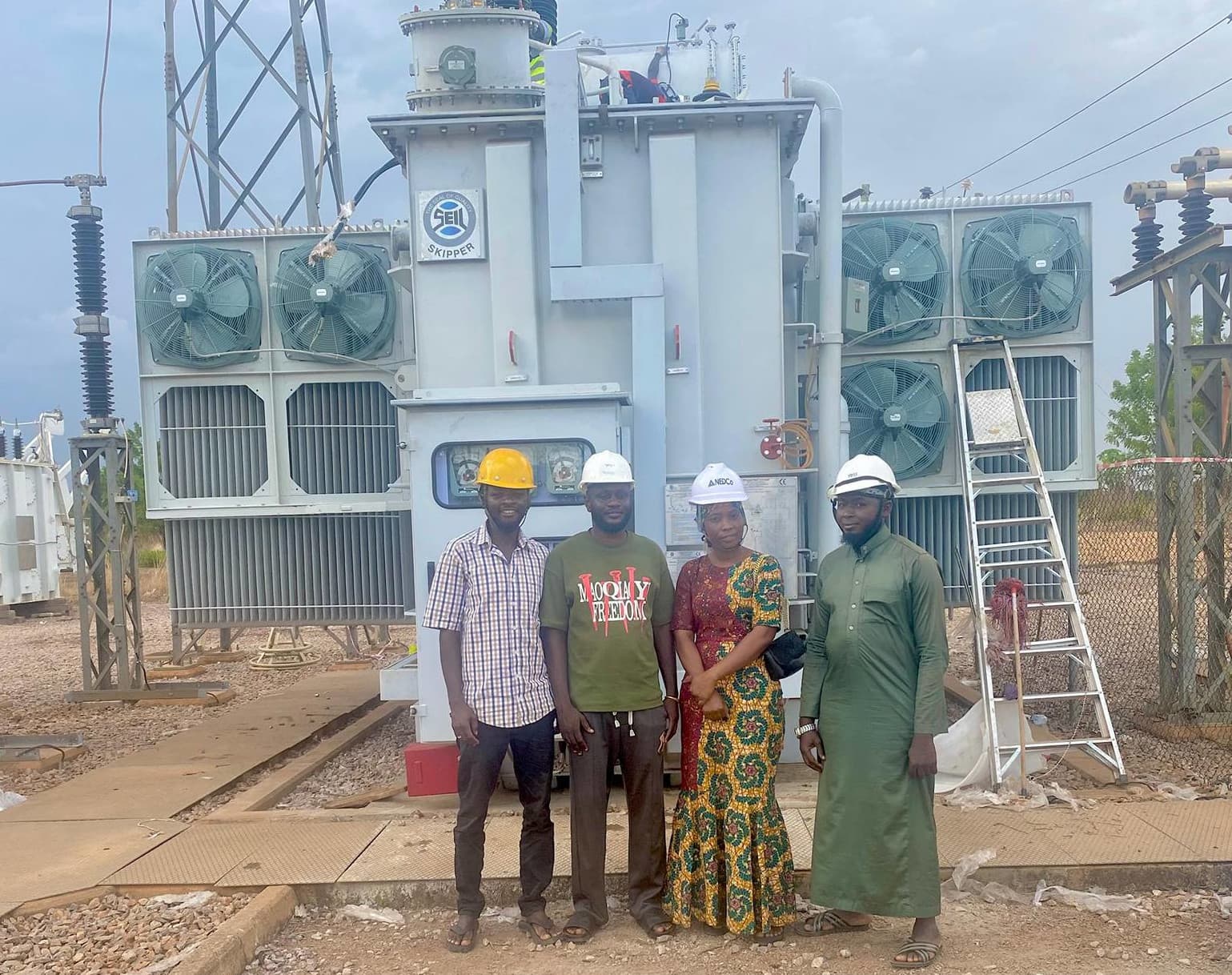 CCY inspects NEDCo substation as Yendi gets a major power upgrade — a new 66 MVA transformer
